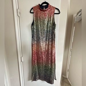 Sequin Midi Dress